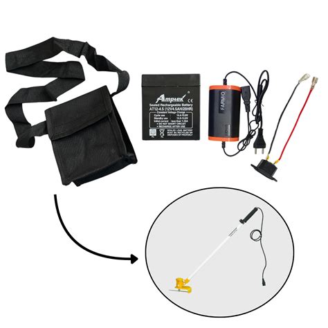 Battery Set Powerful 12 volts Battery Charger Bag Combo pack – Farmio ...