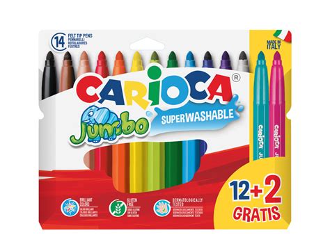 PAPELNOR, S.L. | ROTULADOR CARIOCA JUMBO PUNTA GRUESA ESTUCHE DE 12 ...