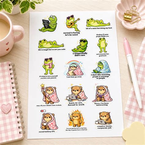 Sticker Sheet - Gen Z Mood Stickers | Buy 2 or more at just Rs 100/- d ...