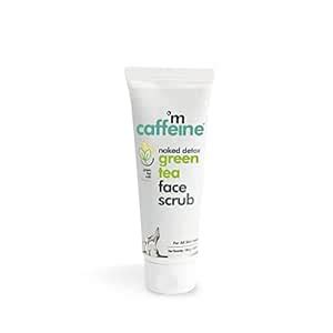 Buy mCaffeine Green Tea Face Scrub with Vitamin C & Walnut for Women ...