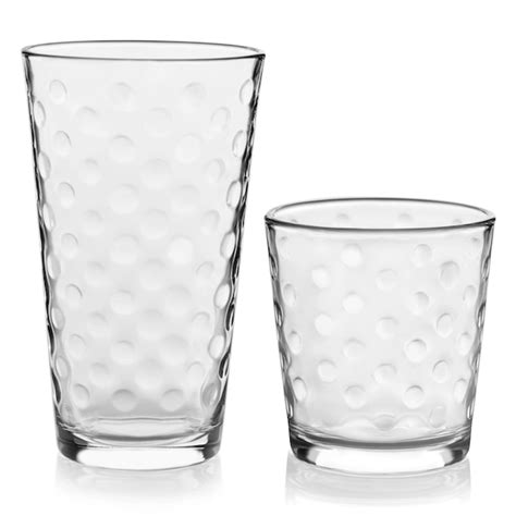 Libbey Awa 16 Piece Tumblers and Rocks Glass Set in the Drinkware ...