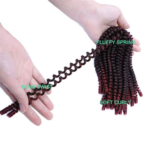 Buy Spring Twist Hair 8 Inch 6 Packs Spring Twist Crochet Hair for ...