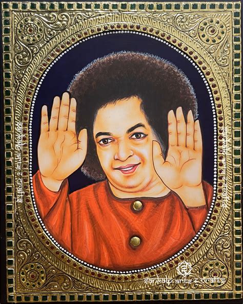 Sathya Sai Baba Tanjore Painting – SANKALP ARTS & CRAFTS