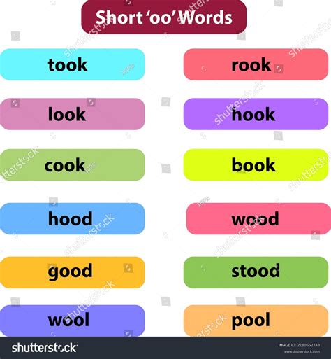 11 Vowel Sounds Oo Stock Vectors and Vector Art | Shutterstock