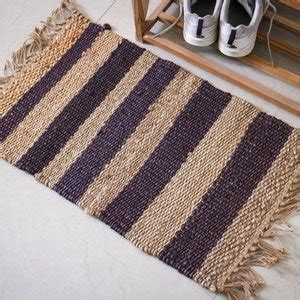 Buy Handmade JUTE-HEMP Rug, Multicolor; Jute Dhurrie; Hemp Dhurrie ...