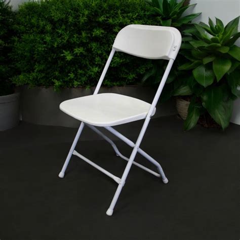 White Folding Chair - Event Chairs - BE Furniture Sales