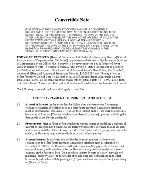 Image result for Present Value of Convertible Note