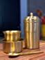 PURI - Brass/Pital South Indian Coffee Filter with DABARA Set and 1 ...