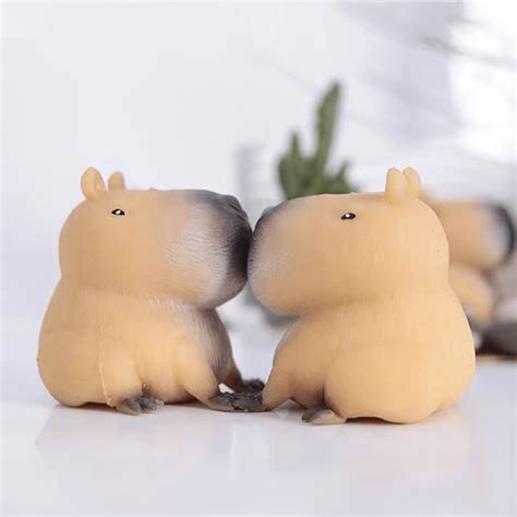 1pc Cute Capybara Squishie, Stress Relief Squeeze Toy, Reactive Desk ...