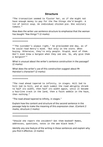 Structure Writing 的图像结果