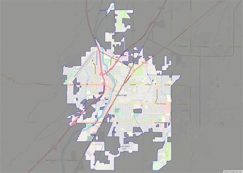Map of Idaho Falls city - Thong Thai Real
