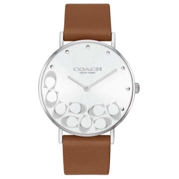 Womens Perry Silver Dial Leather Analogue Watch - CO14503803W – KRISHNA ...