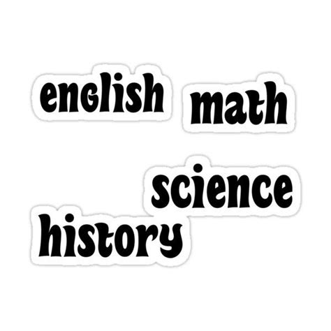 Image result for Subject Sticker Design