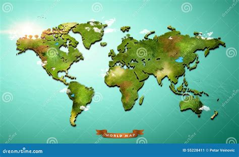 Realistic World Map 的图像结果