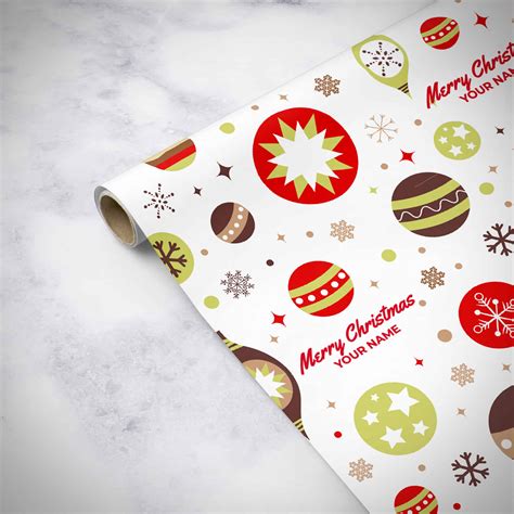 Personalised Christmas Wrapping Paper Printing