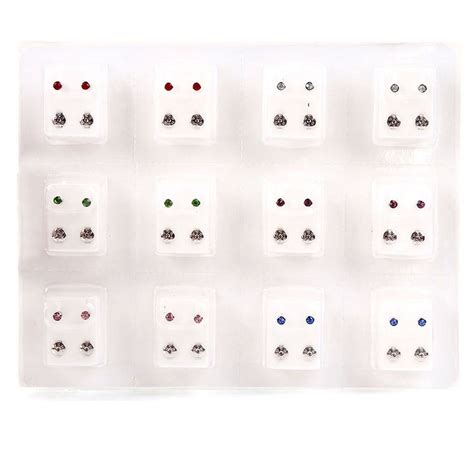 Wmool 24pcs Ear Stud Earing Piercing Tool Kit For Piercing Tool ...