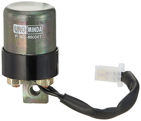 UNO MINDA 850041 Starter Relay with Wire Coupler and Long Bracket (12V ...