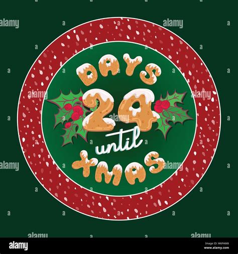 24 Days Till Christmas Clipart