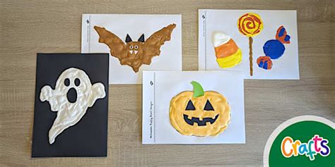 Halloween Puffy Paint Designs | Halloween Crafts - Twinkl