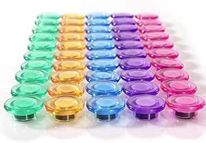 Buy DIFIT 50 PCS Round Magnets - Strong Refrigerator Magnets for ...