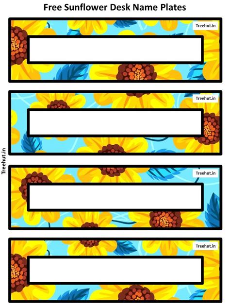 Free Sunflower Bulletin Board Decorations and Craft Printables