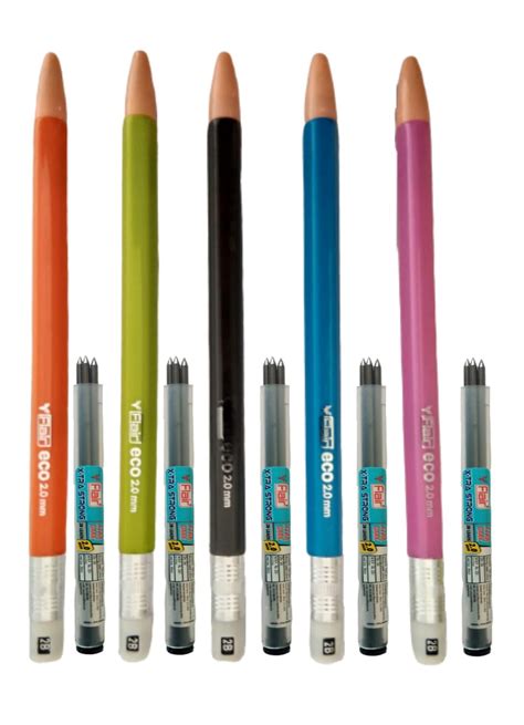 Flair Eco 2.0 mm Mechanical Pencil with Lead Tube | Set of (5) : Amazon ...