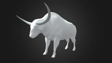 Long-Horned Bison (Bison latifrons) - 3D model by Quentin MIOSSEC ...
