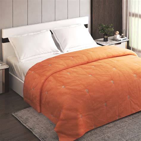 Buy Rhapsody Cotton Embroidered Double Quilt from Home Centre at just ...