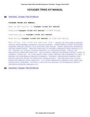 Voyager Trike Kit Instructions 的图像结果