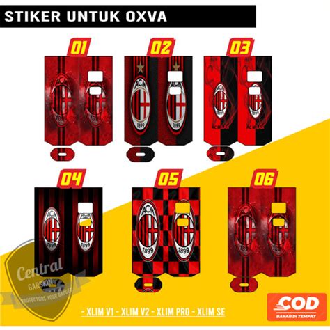 Jual Sticker Garskin Skin OXVA XLIM PRO XLIM 2 SE MILAN bisa custom ...