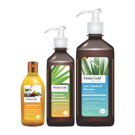 Axiom Mukti Gold Anti Dandruff shampoo 400ml (Dispenser) + Hair Oil 10 ...