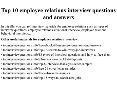 Employee Relations Interview Worksheet 的图像结果