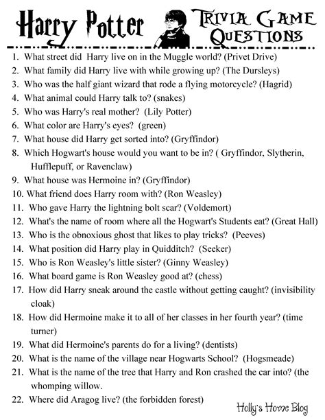 Best 13 Hard Trivia Questions Harry Potter – Artofit