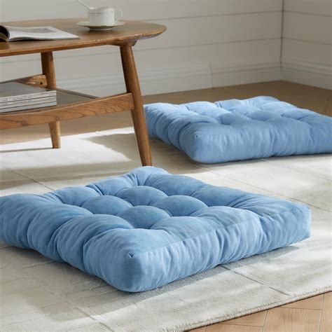 Amazon.com: EzKamfort Floor Pillows Cushions for Adults - 22 x 22 Inch ...