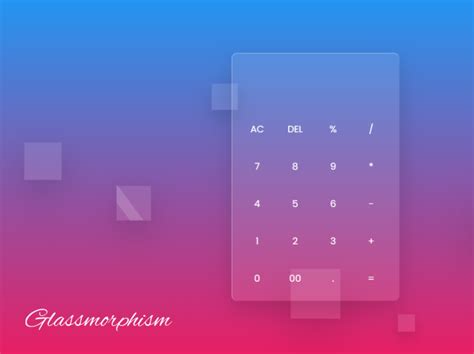 Image result for Glass Calculator CSS