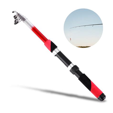 Lixada 2.1M Portable Telescopic Fishing Rod Fiberglass Fishing Pole ...