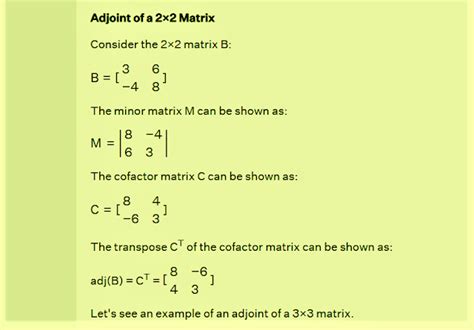 Image result for Adjoint Matrix Properties