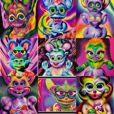 hyperreal hindu furby rat fink barbie kewpie dragon | Stable Diffusion ...