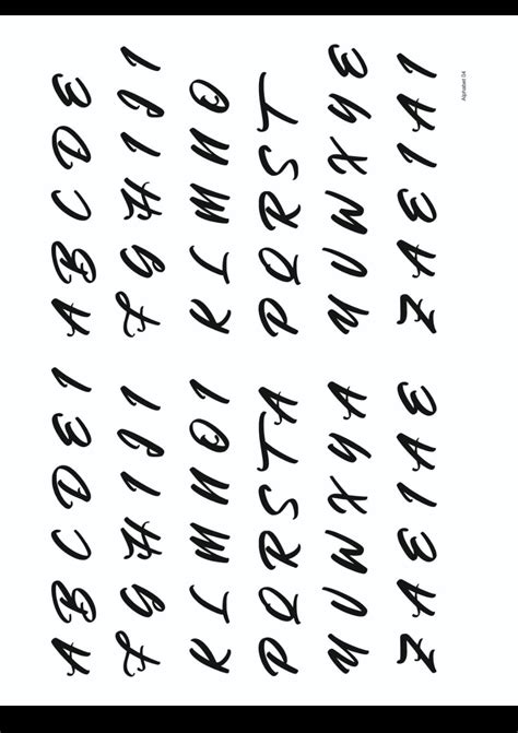 RESIN SHEET ALPHABET 04