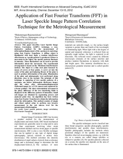 Image result for Fast Fourier Transform FFT Diffraction Pattern