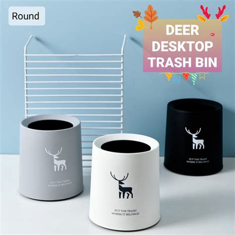 Jual Tong Sampah Meja Tempat Sampah Mobil Mini RUSA DEER Desktop Trash ...