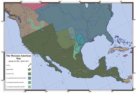 Zachary Taylor Mexican War Map