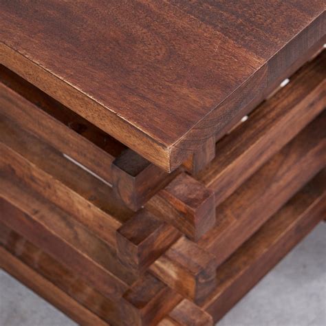 Buy Mila Mango Wood Stool - Brown from Home Centre at just INR 3198.0