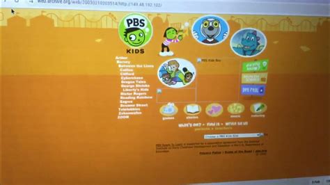 Image result for PBSKids WayBackMachine 2000s