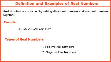 Image result for Example of Real Numbers
