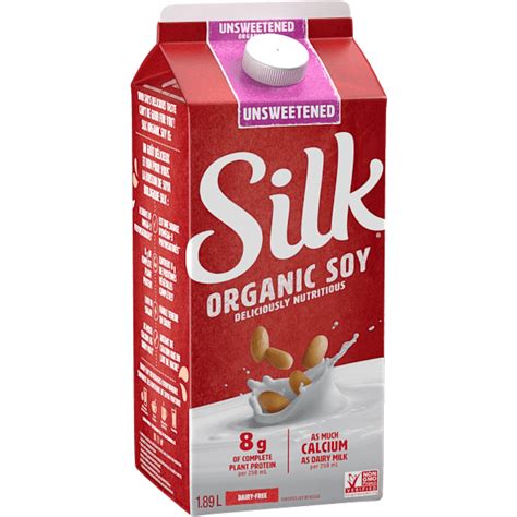 SILK UNSWEETENED ORGANIC SOY MILK 946mL – Canteen Canada