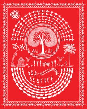 warli painting ,warli art painting ,warli folk painting ,warli painting ...