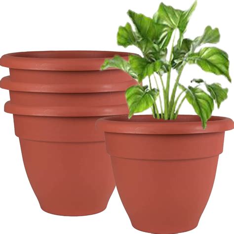 UGAOO UV Treated Large Plant Pots for Big Size Plants (16 inch Brown ...
