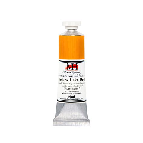 Michael Harding Oil Paint 40ml Yellow Lake | Cass Art