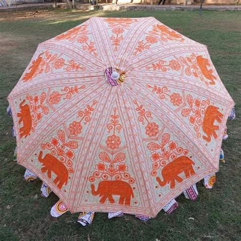 Traditional Indian Ethnic Beach and Garden Umbrella Parasol ...
